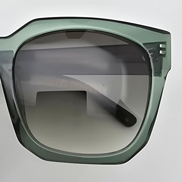 Diff Eyewear Ariana II Crystal Green Frame Green Gradient Lens Sunglasses w Case - Picture 13 of 16